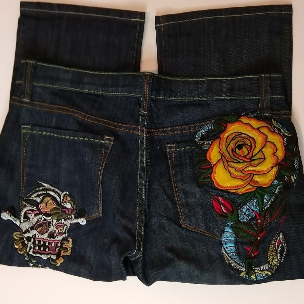 New London Embroidered Pocket Jeans Size 29